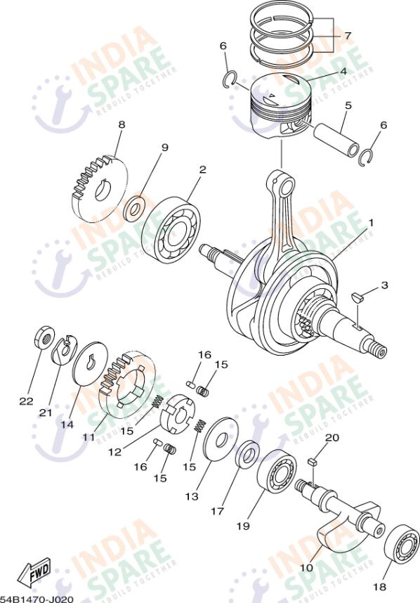 CRANKSHAFT & PISTON